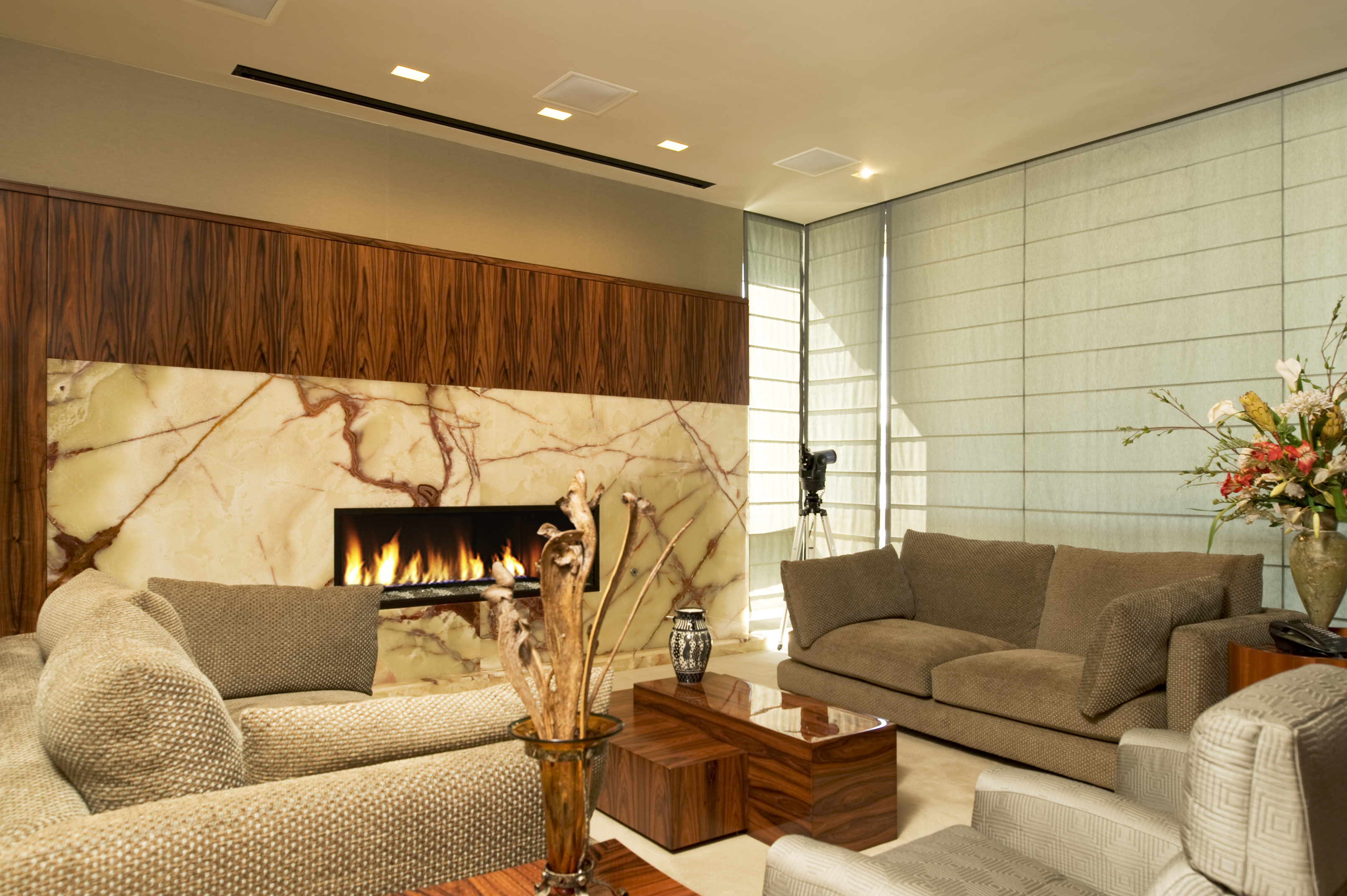 Modern warm colored conference Room with Leon Speakers