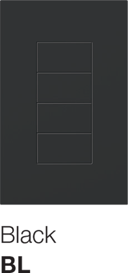 Lutron Palladiom Keypad Black
